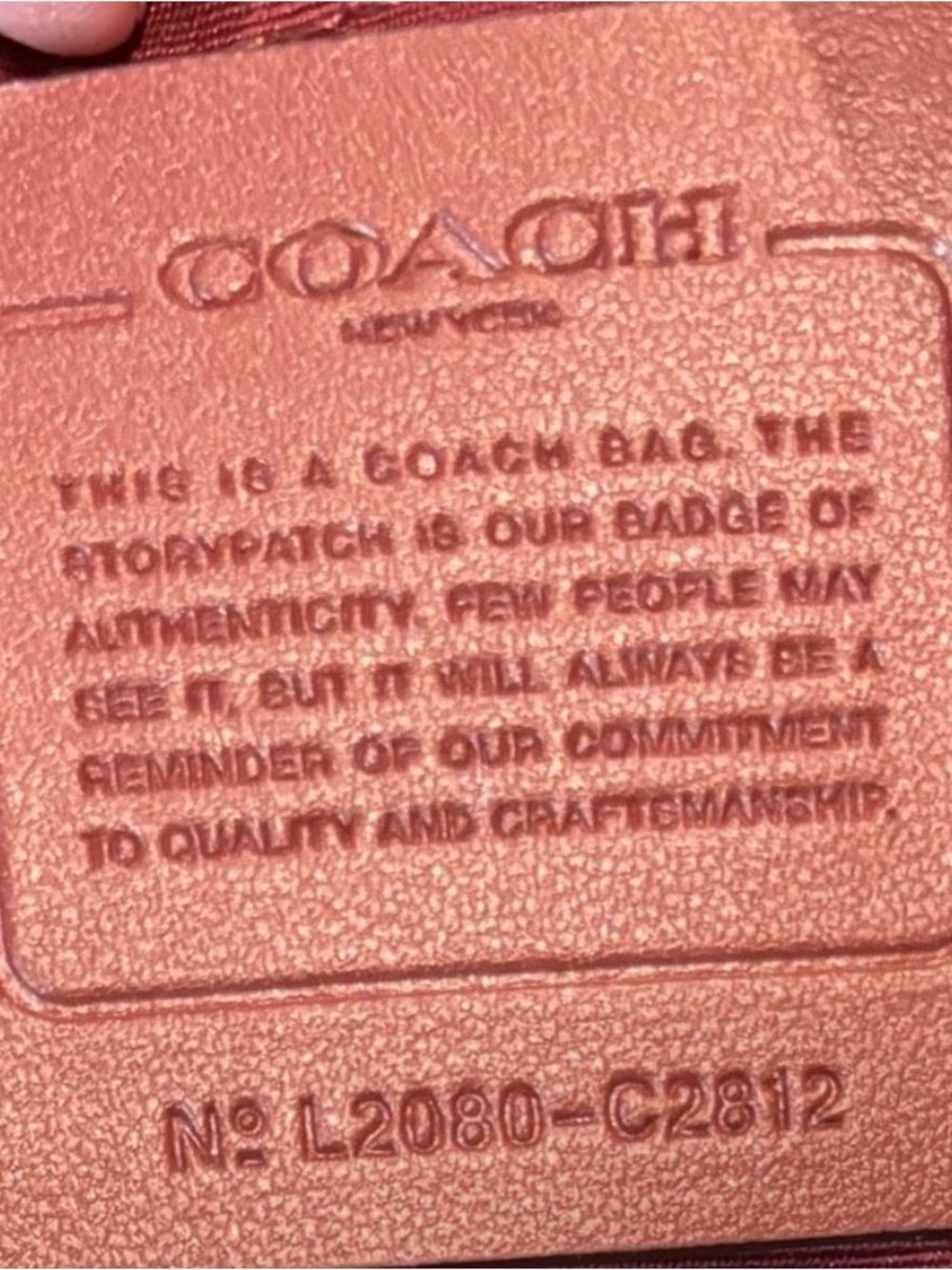 Coach Red Quilted Heart Crossbody Bag - Picture 6 of 6